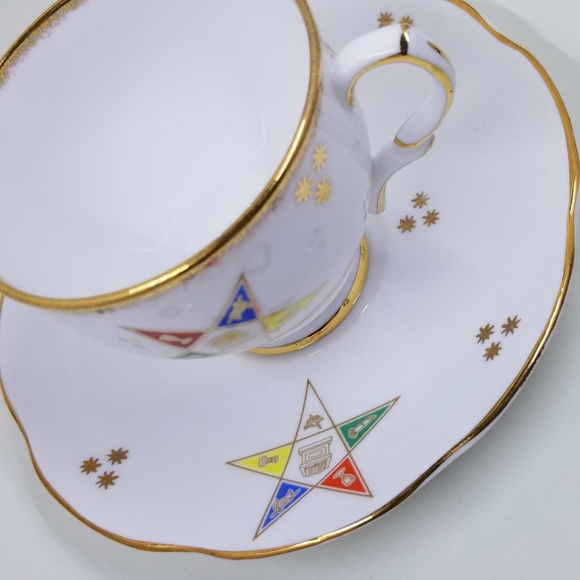 [TAYLOR & KENT / ROSINA] Order of the Eastern Star Cup and Saucer - Picture 7 of 12